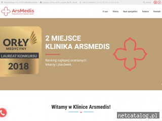 Zrzut ekranu strony arsmedis.pl