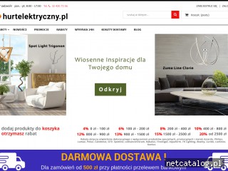 Zrzut ekranu strony www.hurtelektryczny.pl