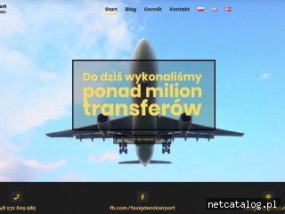 Zrzut ekranu strony www.taxigdanskairport.pl