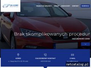 Zrzut ekranu strony www.ckcorp.auto.pl