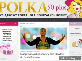 Zrzut ekranu strony www.polka50plus.pl