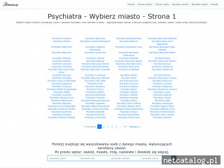 Zrzut ekranu strony psychiatra.z-miasta.pl