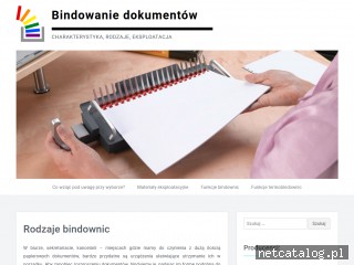 Zrzut ekranu strony bindowanie.com.pl