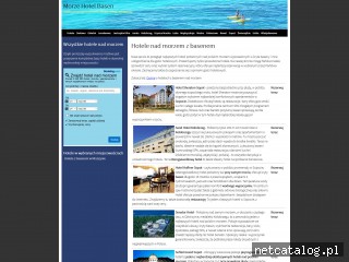 Zrzut ekranu strony morze-hotel-basen.pl