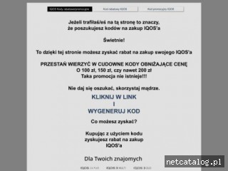 Zrzut ekranu strony iqoskodrabatowy.pl