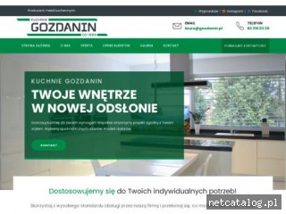 Zrzut ekranu strony www.gozdanin.pl
