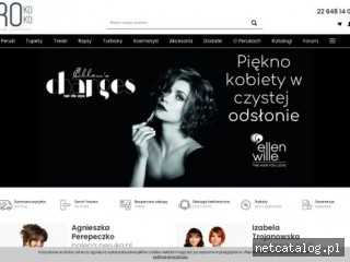 Zrzut ekranu strony www.peruka.pl
