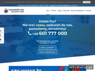 Zrzut ekranu strony osuszanie24.com