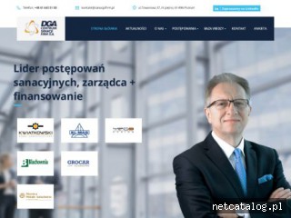 Zrzut ekranu strony www.sanacjafirm.pl