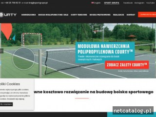 Zrzut ekranu strony courty.pl