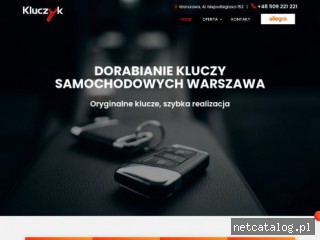 Zrzut ekranu strony kluczyk.com.pl