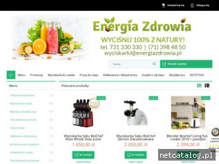 Zrzut ekranu strony energiazdrowia.pl