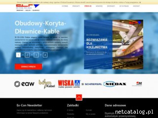 Zrzut ekranu strony www.ex-con.pl