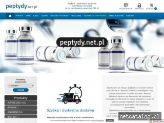 Zrzut ekranu strony peptydy.net.pl