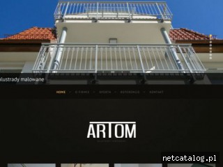 Zrzut ekranu strony www.artom24.pl