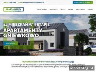 Zrzut ekranu strony www.apartamentygniewkowo.pl