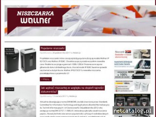 Zrzut ekranu strony niszczarkawallner.pl