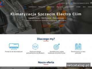 Zrzut ekranu strony electro-clim.com.pl