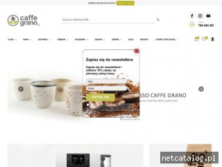 Zrzut ekranu strony caffegrano.pl
