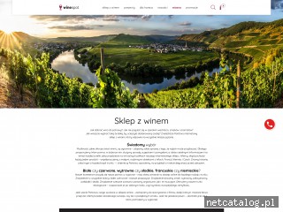Zrzut ekranu strony winespot.pl