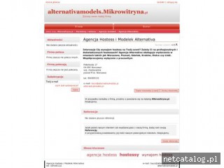 Zrzut ekranu strony www.alternativamodels.mikrowitryna.pl