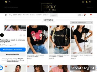 Zrzut ekranu strony luckystylebutik.pl