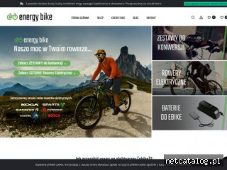 Zrzut ekranu strony www.energy-bike.pl