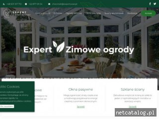 Zrzut ekranu strony www.ogrodyzimowe-expert.pl