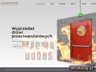 Zrzut ekranu strony magmadoors.pl