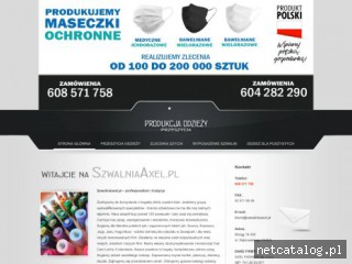 Zrzut ekranu strony www.szwalniaaxel.pl