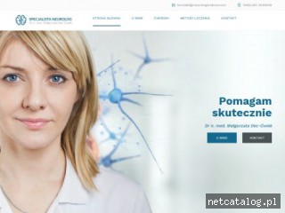 Zrzut ekranu strony www.neurologkrakow.com