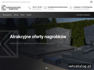 Zrzut ekranu strony www.kamieniarstwokamyczek.pl