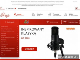 Zrzut ekranu strony sklep-muzyczny.com.pl