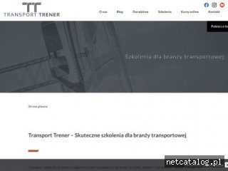 Zrzut ekranu strony transporttrener.pl