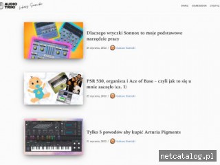 Zrzut ekranu strony www.audiotriki.pl