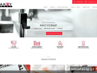 Zrzut ekranu strony studio.akcygraf.pl