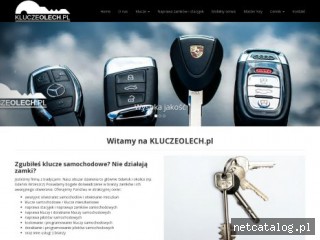 Zrzut ekranu strony www.kluczeolech.pl