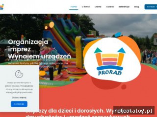 Zrzut ekranu strony prorad.pl