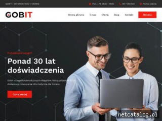 Zrzut ekranu strony www.gobit.com.pl