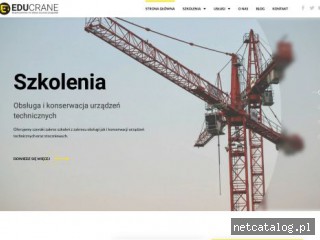 Zrzut ekranu strony www.educrane.pl