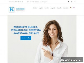 Zrzut ekranu strony klinikastomatologiczna.pl