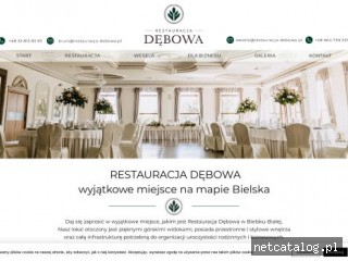 Zrzut ekranu strony www.restauracja-debowa.pl