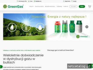 Zrzut ekranu strony greengas.pl