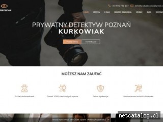 Zrzut ekranu strony detektywkurkowiak.pl