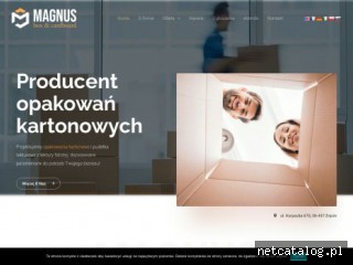 Zrzut ekranu strony magnus-opakowania.pl