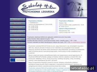 Zrzut ekranu strony eskulap.klodzko.pl