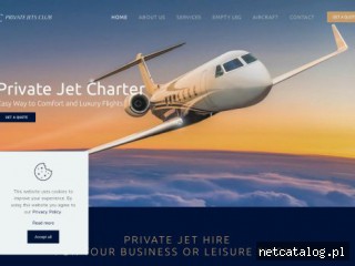 Zrzut ekranu strony privatejets-club.com