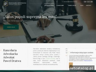 Zrzut ekranu strony adwokat-dratwa.pl
