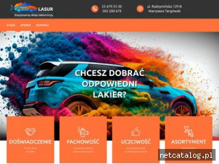 Zrzut ekranu strony www.lakieryauto.pl