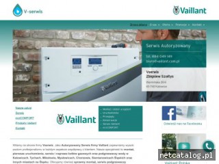 Zrzut ekranu strony vaillant.com.pl